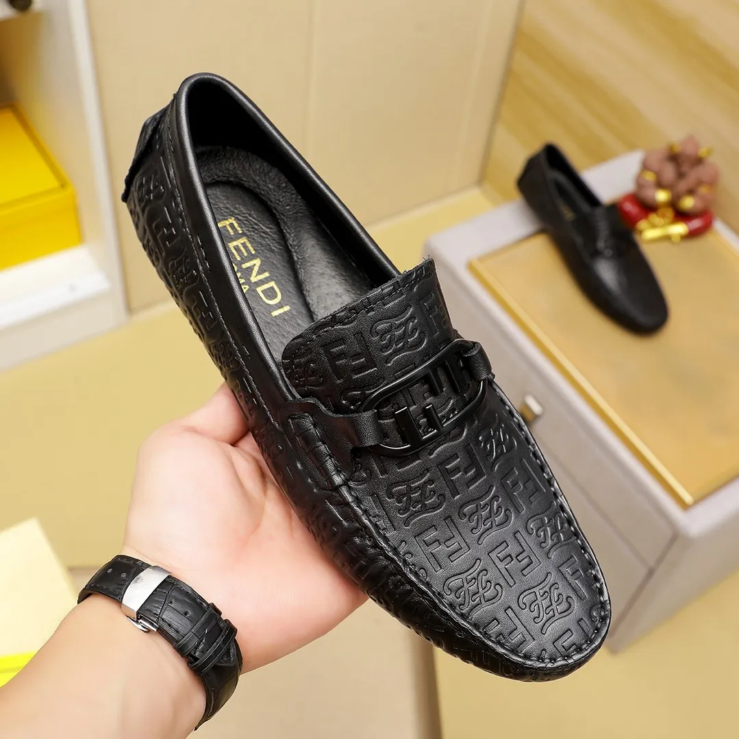 Men's shoes💰380💰💰[FENDI-FENDI] Classic new men's casual slip-on shoes🇨🇳Counter quality, original 1:1 high-quality workmanship💯The upper is made of imported first-layer cow Leather, 🐷leather lining, fashionable lazy beanie design 🌴casual Loaf style, with original raw rubber wear-resistant outsole 🌾definitely high-end and classy, only for drivers 🍀A must-have for trendy men, @@optional! 🍓Code number 38-44 (45🉑️customized, non-refundable and non-exchangeable)